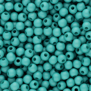 Abalorios acrílicos 4 mm brillante Verde petróleo