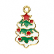 Colgantes Acero Inox árbol navideño Dorado-blanco-rojo-verde