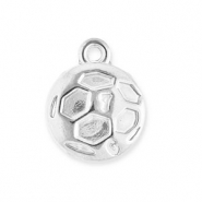 Colgantes Acero Inox fútbol Plateado