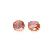 Abalorios faceteados Naranja flama-cubierta AB