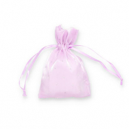 Bolso de satén con strass Lila-plateado