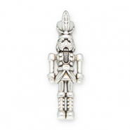 Colgantes met&aacute;licos DQ cascanueces Plateado vieja (sin n&iacute;quel)