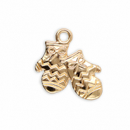 Colgantes metálicos guantes Dorado