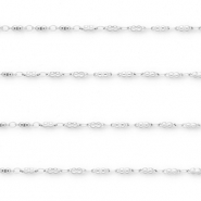 Fornituras Acero Inox cadena jasseron Plateado