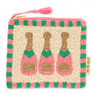 BY31&reg; Neceser champagne Rosa claro-verde-blancuzco-dorado