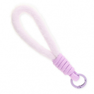 Cord&oacute;n para m&oacute;vil trendy peluche Lila pastel