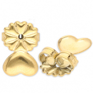 Fornituras acero inox cierre de pendientes Dorado