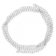 Fornituras acero inox anillas Plateado