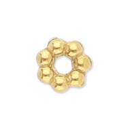 Abalorios acero inox anillo separador Bali 3mm Dorado