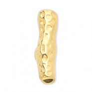 Abalorios acero inox tubo Dorado