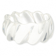 Pulseras bangle de resina Transparente