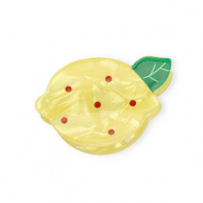 Accesorios pinza para el pelo limón Amarillo nacarado-verde-rojo oscuro