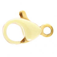 Fornituras acero inox mosquetón 10mm Blancuzco-dorado