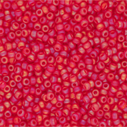 Rocalla Miyuki 11/0 Matted Transparent Red AB 11-0140FR