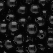 DQ Abalorios acr&iacute;licos 14 mm brillante Black