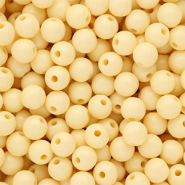 DQ Abalorios acrílicos 10 mm brillante Pastel yellow 11-0616 TPG