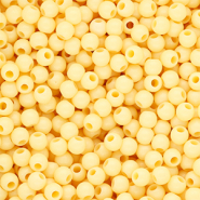 DQ Abalorios acrílicos 4 mm brillante Pastel yellow 11-0616 TPG