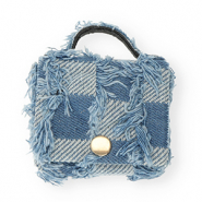 Colgantes trendy cartera look denim Azul denim