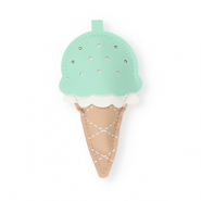 Colgantes trendy paleta de hielo Marrón piedra arenisca-verde menta-blanco