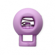 Fornituras coloridas abalorio stopper para cordón bola Lila