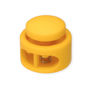 Fornituras coloridas abalorio stopper para cordón redondos Naranja tropical