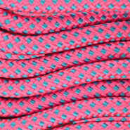 Paracord trendy 8mm Rosa neón-azul