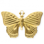 Colgantes Acero Inox mariposa Dorado