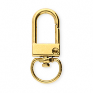 Fornituras acero inox anilla de llavero 32mm Dorado