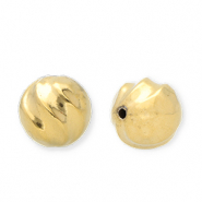Abalorios acero inox 16mm Dorado