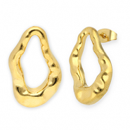Pendientes Acero Inox gota Dorado
