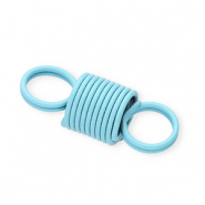 Fornituras coloridas conector de resorte en espiral Azul