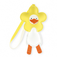 Colgantes llamativos ganso con flor Amarillo-blanco-naranja