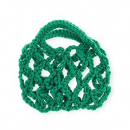Bolsitas de ganchillo hechas a mano Verde oscuro