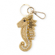 Llavero caballito de mar Dorado-dorado viejo-bronce