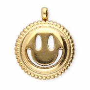 BY31® Colgantes Acero Inox smiley Dorado