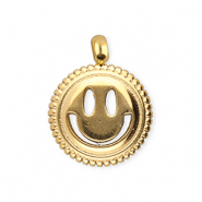 BY31® Colgantes Acero Inox smiley Dorado