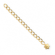 BY31® Fornituras Acero inox extención set de cadena flor Dorado