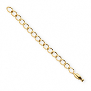 BY31® Fornituras Acero inox extención set de cadena pez Dorado