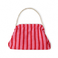BY31&reg; Bolso con cierre de boquilla con cadena desmontable Rojo-rosa