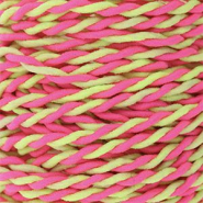 Hilo el&aacute;stico en color 2.5mm Rosa ne&oacute;n-amarillo ne&oacute;n