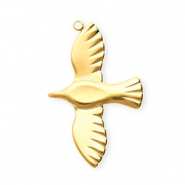 Colgantes Acero Inox pájaro Dorado