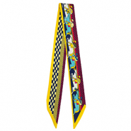Bandana Pa&ntilde;uelo con caballos Amarillo-azul oscuro-rojo