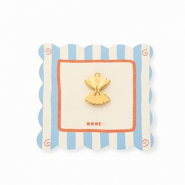 BY31® Colgantes de latón Eco-brass pasta farfalle Dorado