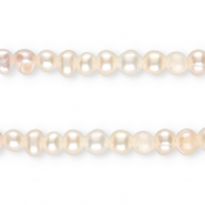 TQ Perlas de agua dulce redondos 4mm Blanco natural