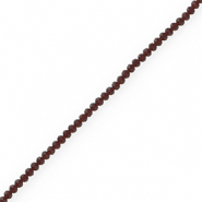 Abalorios faceteados disco 3x2mm Lavanda gris oscuro