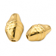 Abalorios metálicos DQ óvalo Dorado (sin níquel)