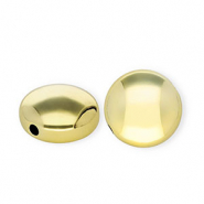Abalorios acrílico rondeles Dorado