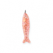 Colgantes de cerámica griega DQ® sardina Rosa coral