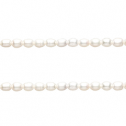 TQ Perlas de agua dulce grano de arroz 5x4 mm Blanco natural