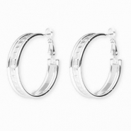 Pendientes Acero Inox criollas Silver Plateado